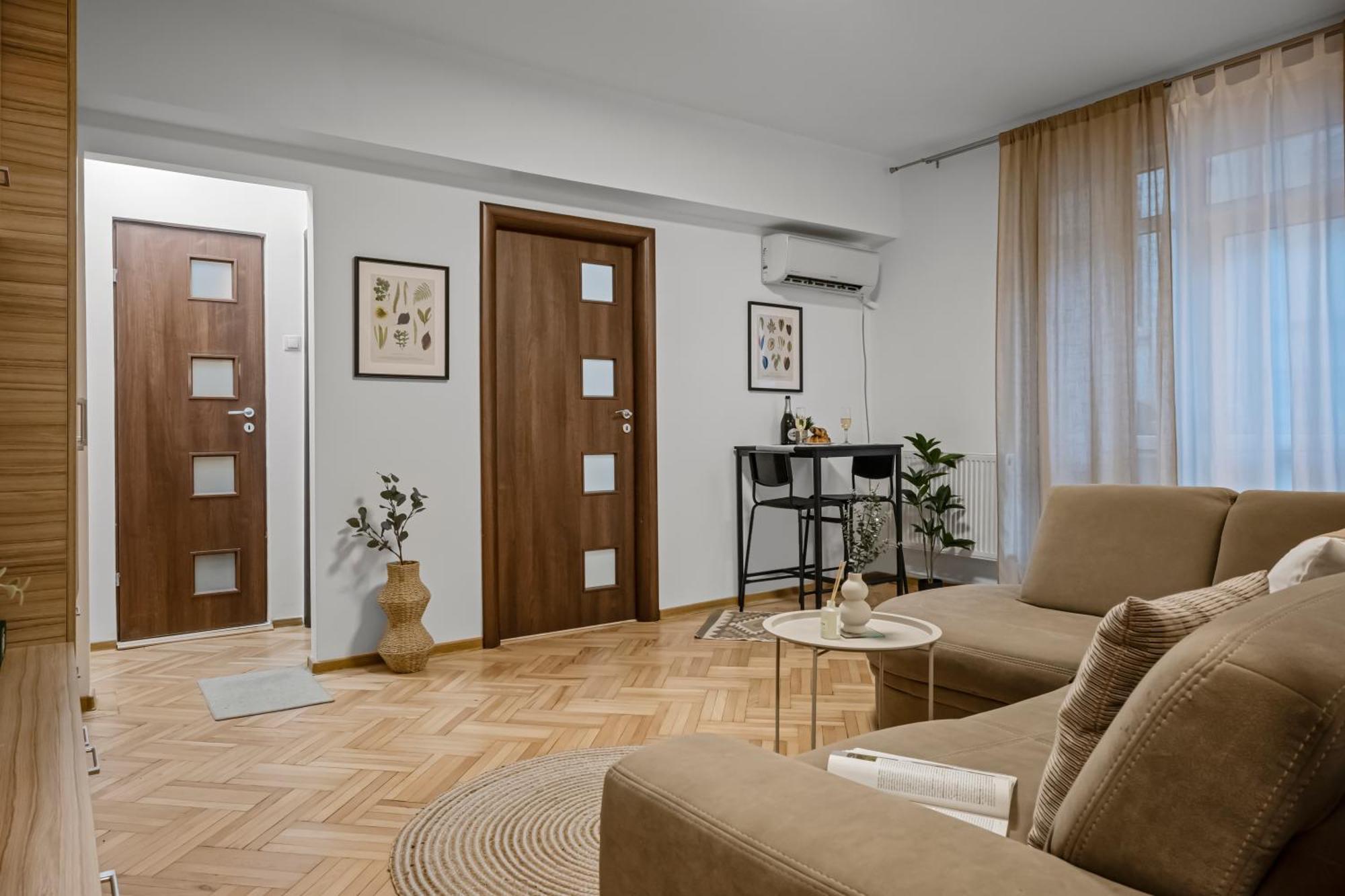 Earthy Escape - Central Apt With Balcony Bucareste Exterior foto